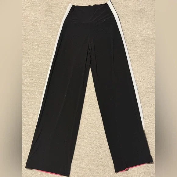 Norma Kamali Pink and Black Comfy Pants - Picture 4 of 4